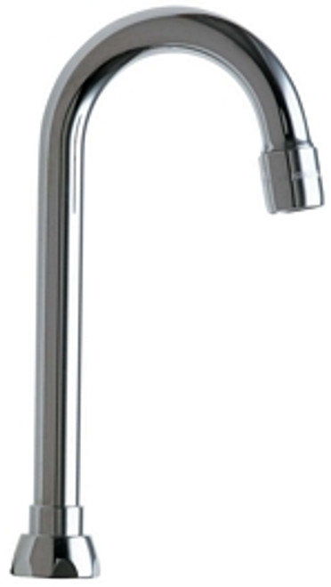 Chicago Faucets GN1AE3JKABCP 3-1/2" Rigid/Swing Gooseneck Spout