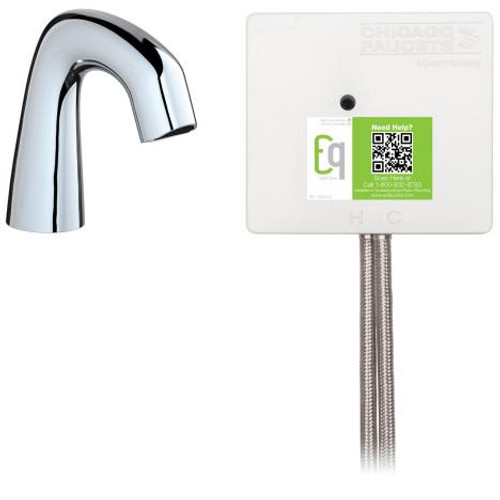 Chicago Faucets EQ-A11C-23ABCP EQ Curved Series Lavatory Sink Faucet W/Infrared Detection