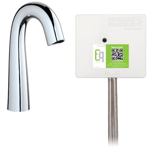 Chicago Faucets EQ-C11A-12ABCP EQ High Arc Series Lavatory Sink Faucet W/Infrared Detection