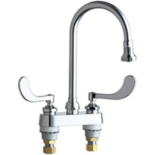 Chicago Faucets 895-317GN2BE4ABCP Hot & Cold Water Sink Faucet