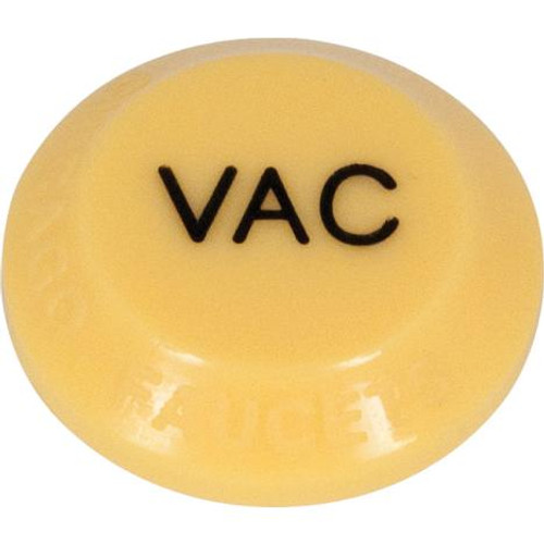 Chicago Faucets 216-378JKNF Yellow Vacuum Laboratory Index Button "VAC"