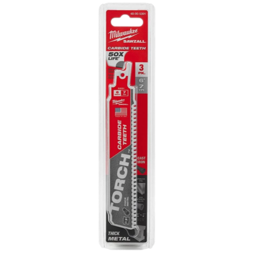 Milwaukee 48-00-5301 The Torch with Carbide Teeth 7T 6L 3PK