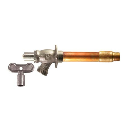 Arrowhead 466-04LKLF 4" Arrow-Breaker Anti-Siphon Hydrant - Loose Key - Dual 1/2" SWEAT 1/2" MIP
