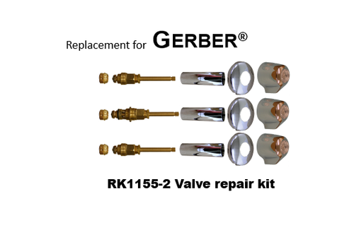 Gerber RK1155-2 2-Valve Shower Rebuild Kit Sliding Sleeve