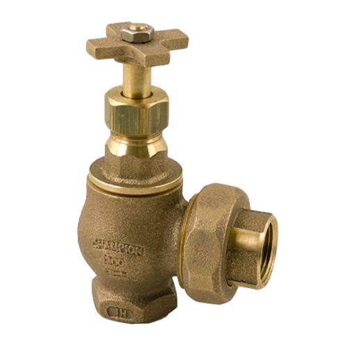 Champion 300RS-200Y Manual Brass Angle Valve 2" With Rising Swivel & Union