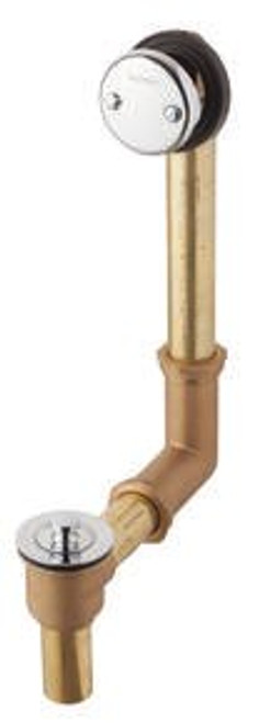 Gerber 41-851 Gerber Classics Lift & Turn Drain in Shoe for Standard Tub Chrome 