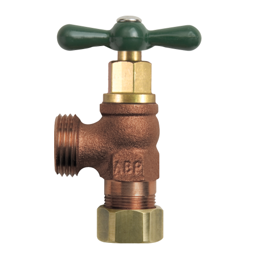 Arrowhead 221CCRBLF 1/2" Compression Lead Free Bronze Boiler Drain
