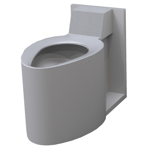 Metcraft 4620-LR Ligature Resistant Toilet Blowout Style Waste.