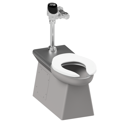 Metcraft HET4655-CF Commercial Handicap Floor Outlet Waste Toilet.