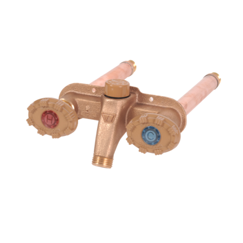 Woodford 22W-6-MH Model 22 6" Hot & Cold Anti-Siphon Residential Wall Faucet