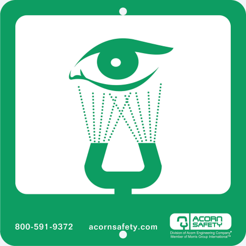 Acorn S0000-SGN1 Safety Equipment Sign For Eye-Face Wash Or Eyewash