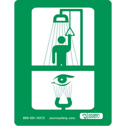 Acorn S0000-SGN3 Safety Equipment Sign For Combination Unit
