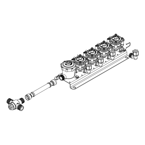 Willoughby 803105-4EW Electronic 4 Station Washfountain-Specific Mixing Valve