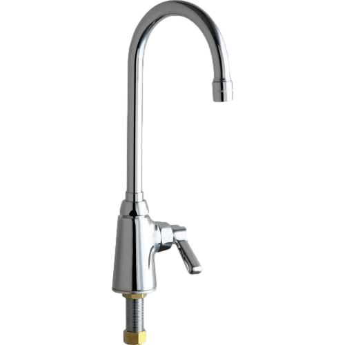 Chicago Faucets 350-ABCP Deck-Mounted Manual Sink Faucet Single-Hole Single-Supply