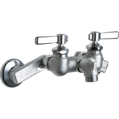 Chicago Faucets 305-RCF Wall-Mounted Manual Sink Faucet With Adjustable Centers