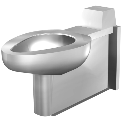 Acorn 3334 Rear Mount On-Floor- Wall Waste Blowout Jet Stainless Steel Security Replacement Toilet
