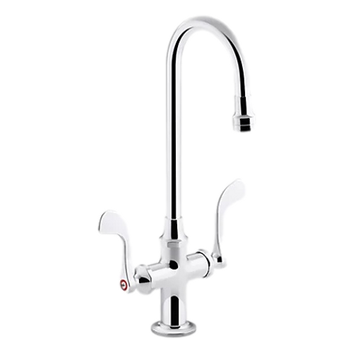 Kohler 100T70-5AKA-CP Triton Bowe 1.0 GPM Monoblock Gooseneck Bathroom Sink Faucet With Aerated Flow Drain Not Included