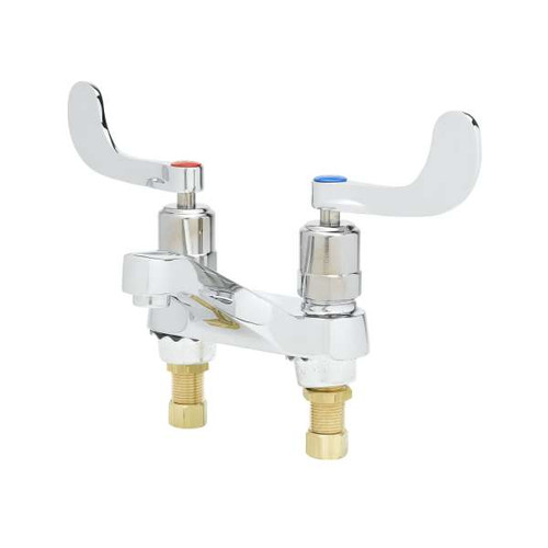 T&S Brass B-0831-WA Metering Faucet Deck Mount 4"Centers Wrist Blade Handles