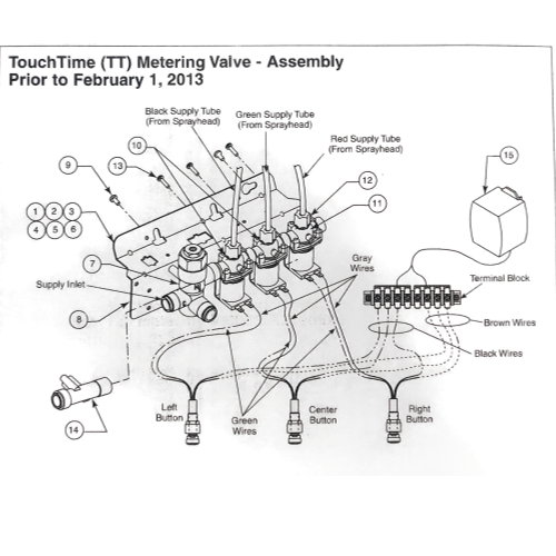 #5
Bradley S45-2164 TT TMA Quad Valve Assembly