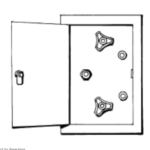 Bradley 7904 Recessed Hose Box