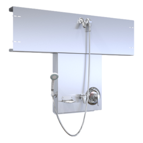 Bradley 1PA-HN Barrier Free Panelon Prefabricated Modular Shower System.