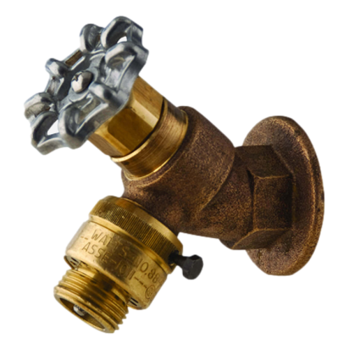 Acorn 8121-LF Bent Nose Hose Valve w/ Wall Flange and Vacuum Breaker.