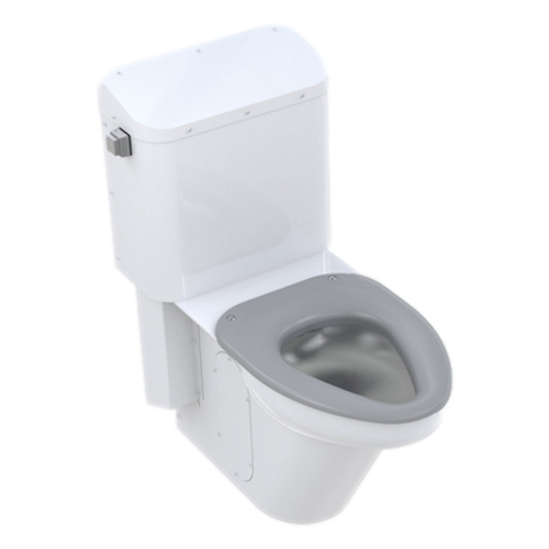 Whitehall Manufacturing WH2145-10-PBR BestCare® Ligature-Resistant Cistern Tank Toilet 10" Rough-In R.H. Flush Button.