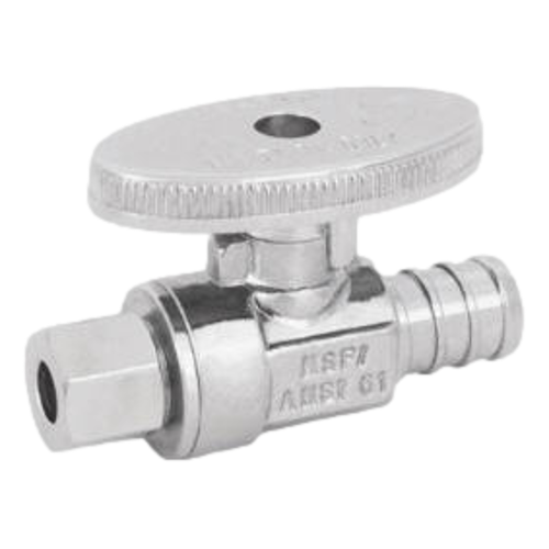 Matco-Norca 26-1016PXLF Lead Free 1/4 Turn Angle Supply Valve 1/2" PEX x 1/4" OD Compression 