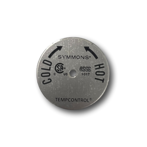 Symmons TT-37 Temptrol Stainless Steel Dial Plate