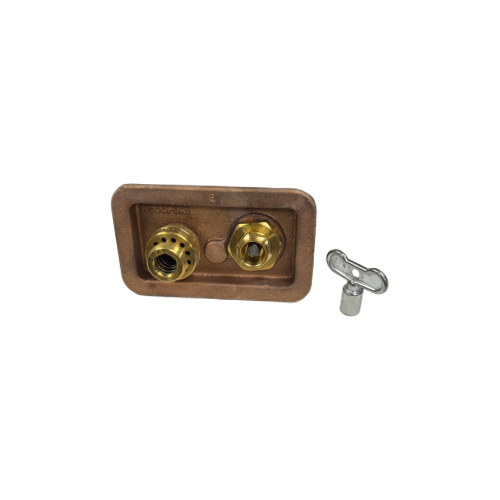 Woodford 74P-BR Model 74 Mild Climate Commercial Wall Hydrant Rough Brass