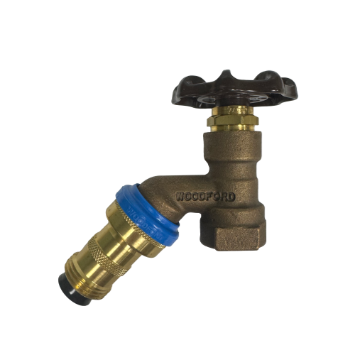 Woodford Y26-BR-MH Mild Climate Backflow Protected Lawn Faucet Rough Brass Metal Handle