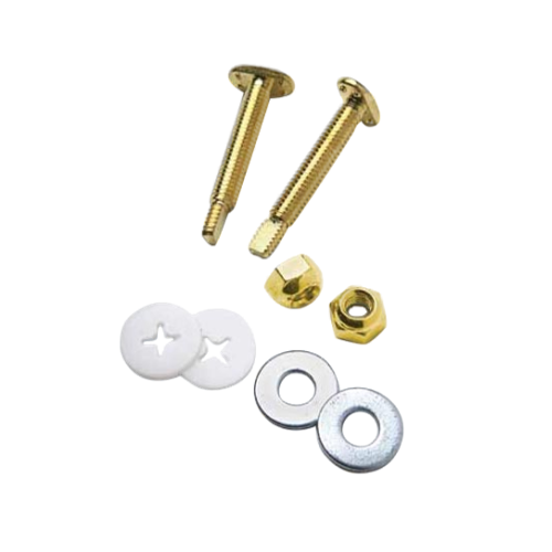 Blue Monster 73064-BM Solid Brass Closet Bolts 1/4" X 2-1/4" (2PK)