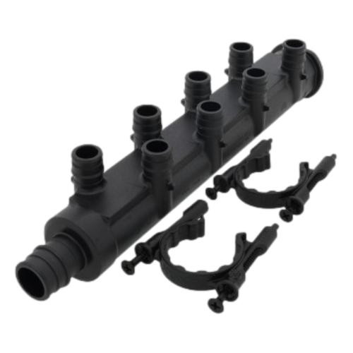 Uponor Q2281051 EP Branch Multi-port Tee 8 outlets 1" with Mounting Clips