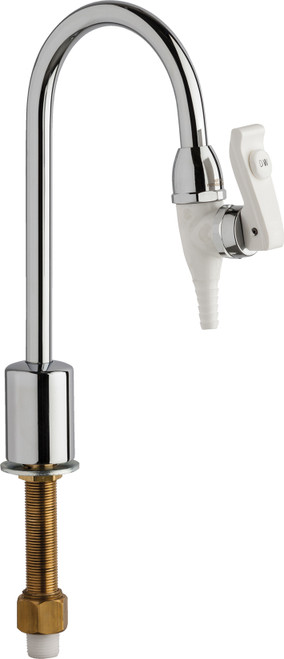 Chicago Faucets 838-CP Deck-Mounted Tygon-Lined Laboratory Pure Water Fitting