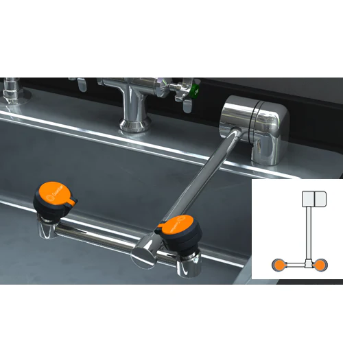 Guardian G1779LH-L Deck Mount Auto-Flow 90 Deg. Swing Down Eye/Face Wash