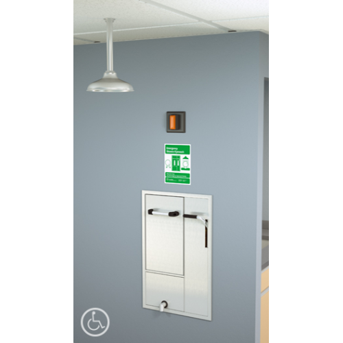 Guardian GBF2152 Recessed Safety Station W/Exposed Head/Drain Pan/Daylight Drain
