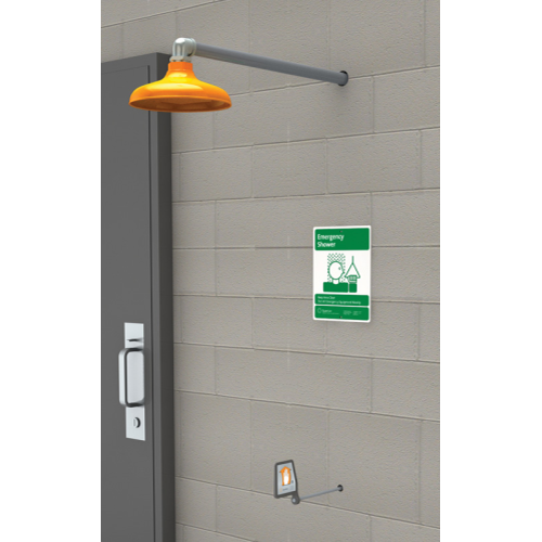 Guardian GFR1205 Horizontal Mount Freeze Resistant Emergency Shower