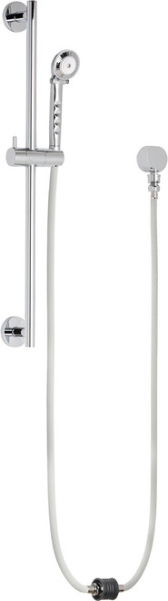 Chicago Faucets 151-175ADPVCW Auto-Drain Hose and Hand Spray, 1.75 GPM with 24" Slide Bar