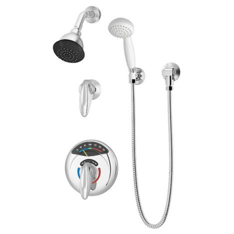 Symmons 1-117VT-FS-X Safetymix/Visu-Temp Shower/Hand Shower System