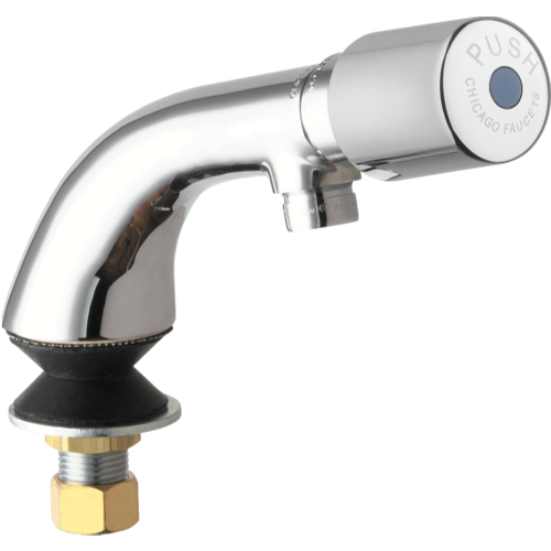 Chicago Faucets 807-E2805-765PSHAB Single Hole/Supply Deck-Mounted Metering Faucet