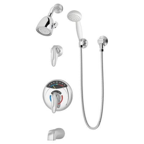 Symmons 1-317VT-FS-X-CHKS-1.5-NS Safetymix/Visu-Temp Tub/Shower/Hand Shower System
