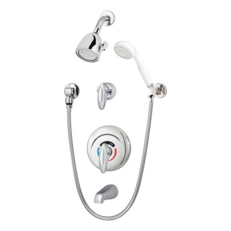 Symmons 1-217-FS-X-1.5-NS Safetymix Tub/Shower/Hand Shower System