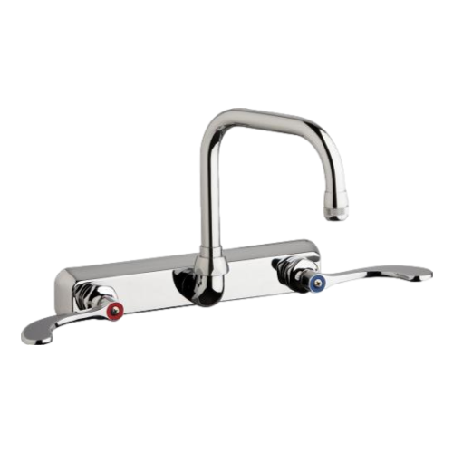 Chicago Faucets W8W-DB6AE1-317ABCP Wall Mounted Manual Sink Faucet