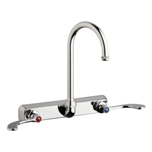 Chicago Faucets W8W-GN2AE1-317ABCP Wall Mounted Manual Sink Faucet