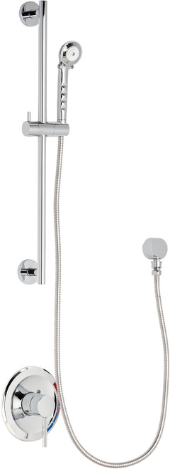 Chicago Faucets SH-PB1-00-031 Pressure Balancing Tub and Shower System with Hand Spray and 24" Slide Bar