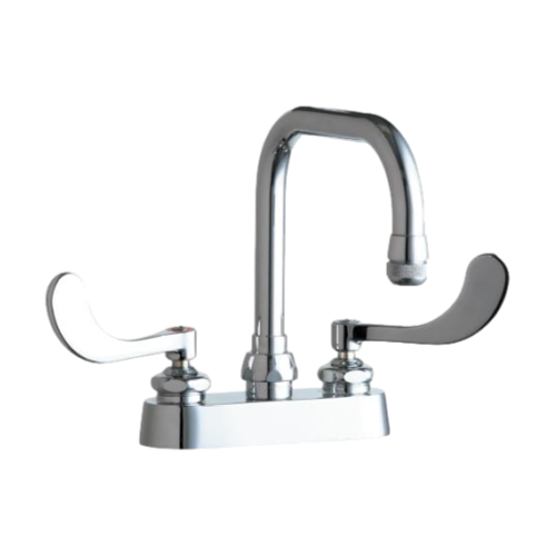 Chicago Faucets 526-317ABCP Deck Mounted Manual Sink Faucet