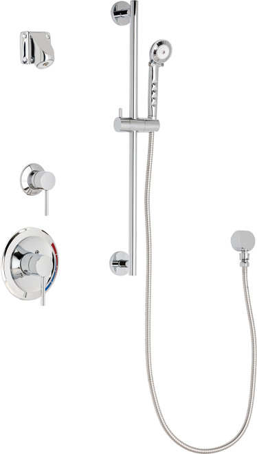Chicago Faucets SH-PB1-15-031 Pressure Balancing  Shower System with Hand Spray and 24" Slide Bar
