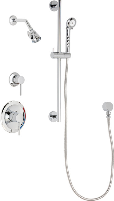 Chicago Faucets SH-PB1-17-031 Pressure Balancing  Shower System with Hand Spray and 24" Slide Bar