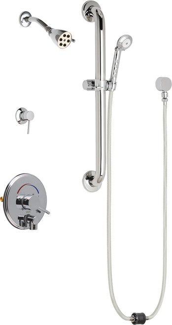 Chicago Faucets SH-PB4-31-033 Pressure Balancing Shower Fitting with Auto-Drain