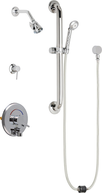 Chicago Faucets SH-PB4-36-053 Pressure Balancing Shower Fitting with Auto-Drain